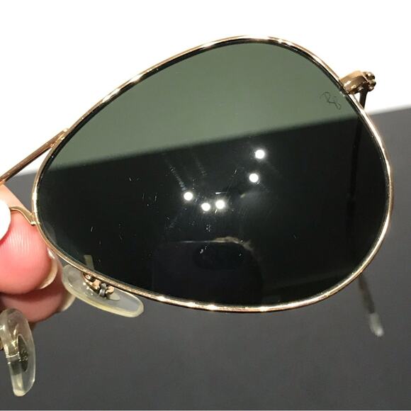 Ray Ban Aviator Classic Polished Gold Black With Case - Picture 11 of 16